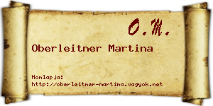 Oberleitner Martina névjegykártya